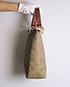 Mulberry Bucket Bag, £30, Handbags, Green, Fabric/Leather, Side view